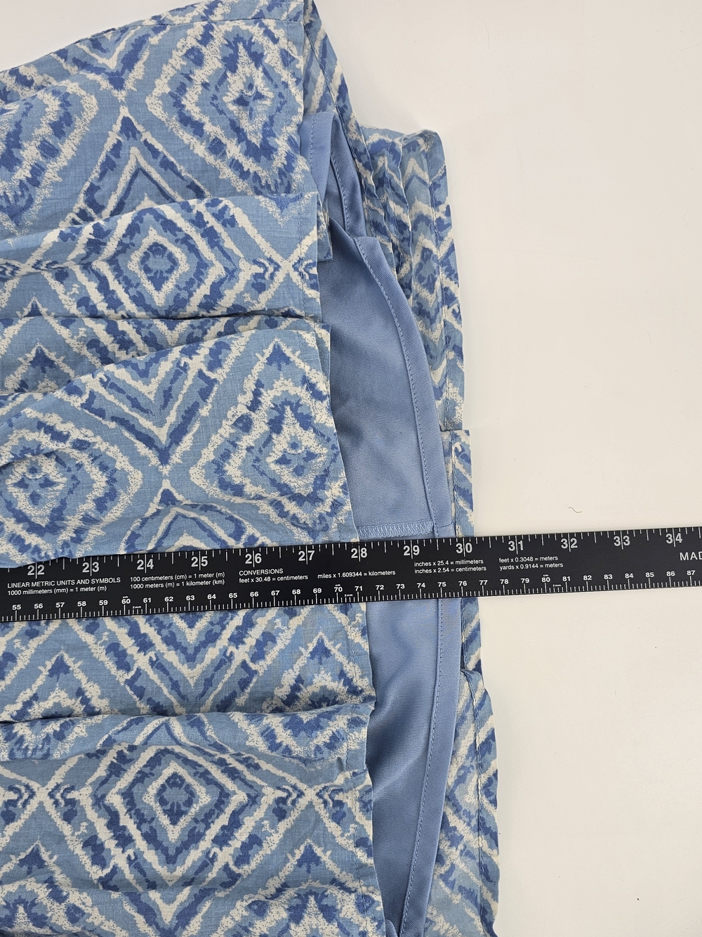 Jessica Simpson Blue Boho Tile Tiered Babydoll Mini Dress - Picture 4 of 4